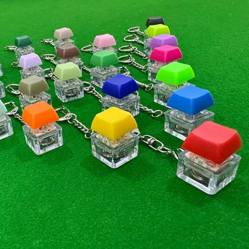 บุคลิกภาพ Key CHAIN จี้ Decompression Mechanical ปุ่มเพลาเครื่องทดสอบนิ้วมือเบื่อ Key CHAIN ของเล่นของขวัญ