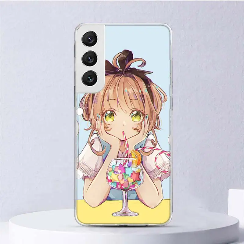 CardCaptor Sakura Anime Soft Case For Samsung Galaxy S24 S23 S22 S21 Ultra S20 FE S10 Plus Phone Cover S9 S8 + S10E Funda Coque