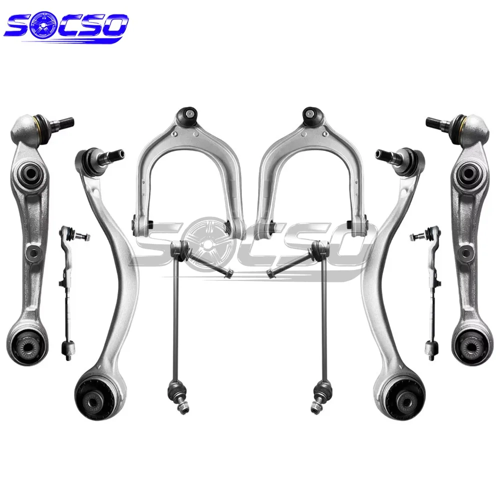 10 قطعة طقم أذرع التحكم في التعليق الأمامي لسيارات BMW X5 G05 X6 G06 X7 G07 2019-2023 شريط ربط المثبت 31106883115 31106883116