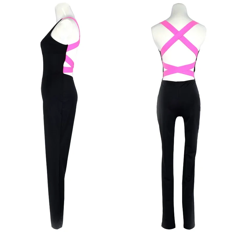 Ropa Deportiva de una pieza para mujer, peleles de Yoga, mono sin espalda, trajes deportivos sin mangas, ropa de Fitness para gimnasio, ropa de entrenamiento