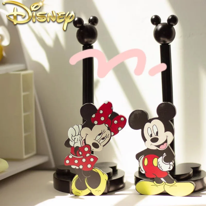 2024 Disney Anime Hobby Mickey Mouse Minnie Creative Kitchen Upright Paper Towel Hanger No Punch Lazy Cartoon Rag Holder Indoor