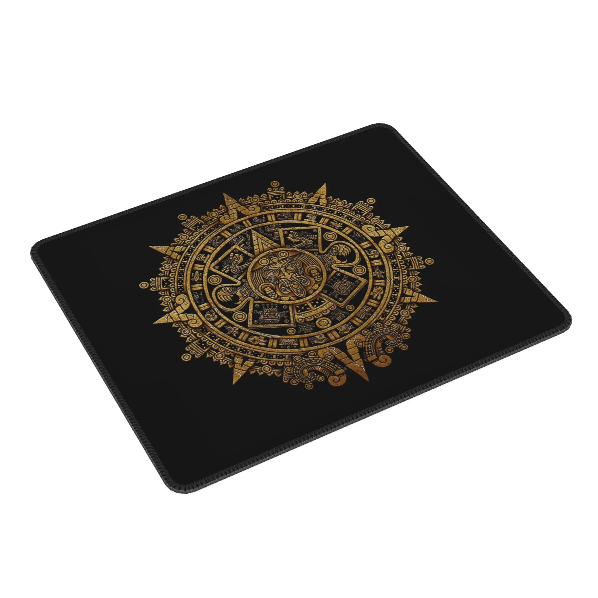 

Aztec Calendar Mouse Pad Computer Keyboard Mouse Mat Gamer PC Laptop Desk Mat Office Accessories Table Mats