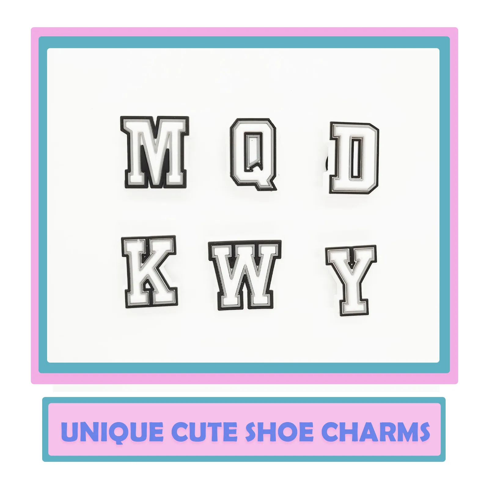54Pcs Alphabet Shoe Charms - Shoe Decoration Accessories Assorted Varieties For Men Women Birthday Party Gifts image 5