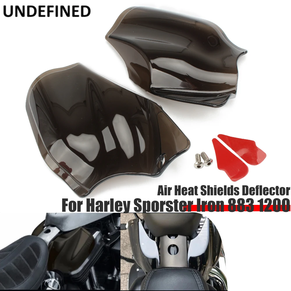 

Reflective Saddle Shields Air Heat Deflector For Harley Sportster Iron 883 1200 XL Forty Eight 2014 2015-2019 Motorcycle Smoke