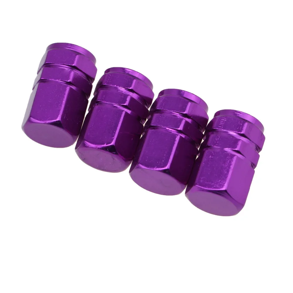 POSSBAY 4Pcs Silver/Green/Purple Auto Motorcycle Accessories AAluminum Car Wheel Tires Valve Caps For BMW Audi VW Toyota