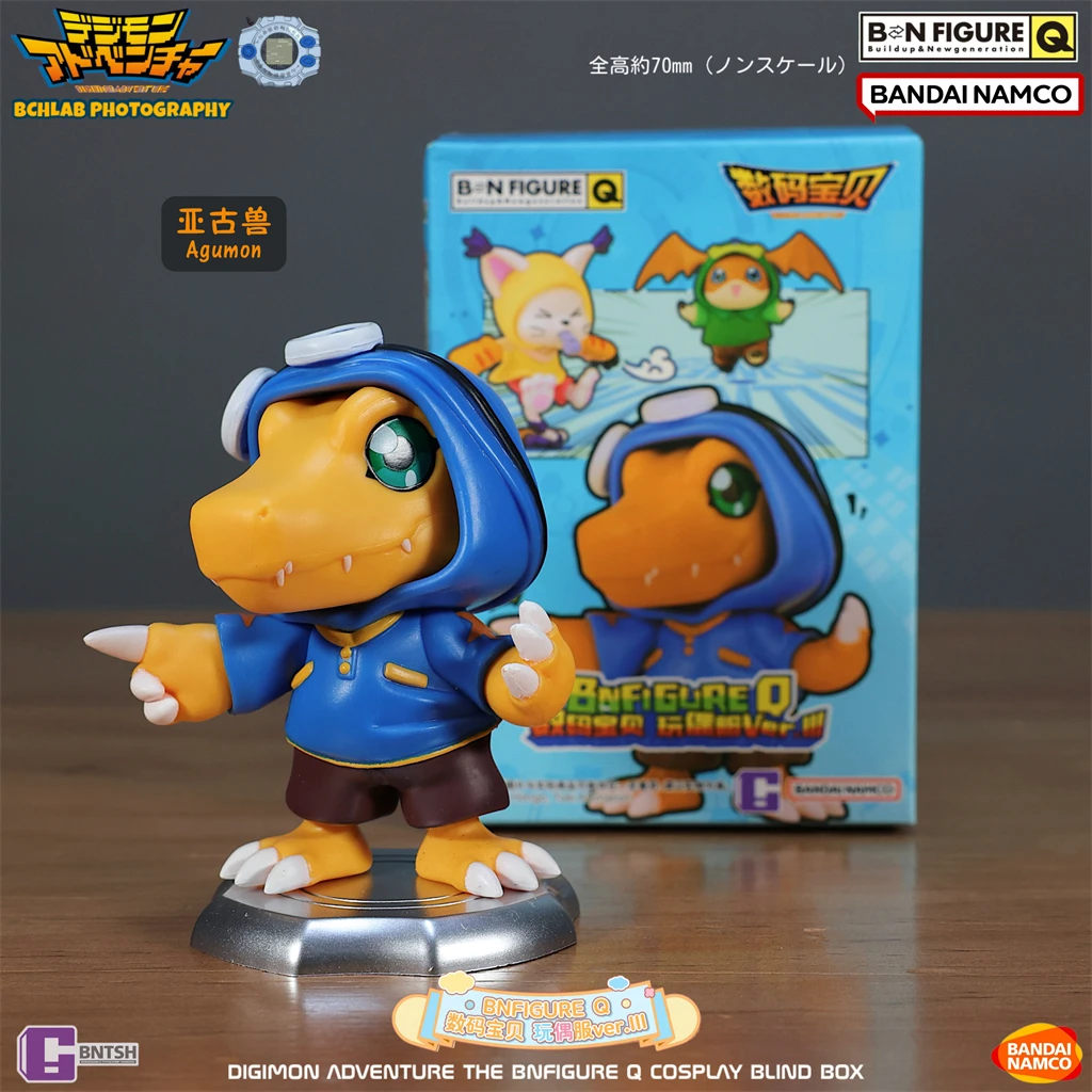 In Stock Digimon Adventure Third 03 Series Blind Box Toy Doll Cute Kawaii Anime Figure Agumon Gabumon Patamon Tailmon Tentomon
