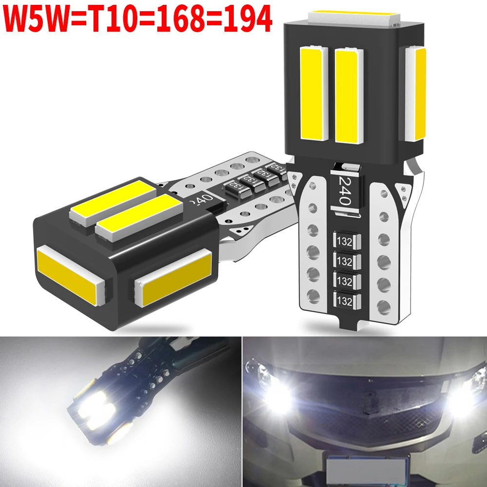 

2 шт. W5W T10 WY5W 192 194 168 светодиодные автомобильные лампы 12 В для автомобильного чтения, ширина габарита, указатели поворота, красный, желтый, белый, синий
