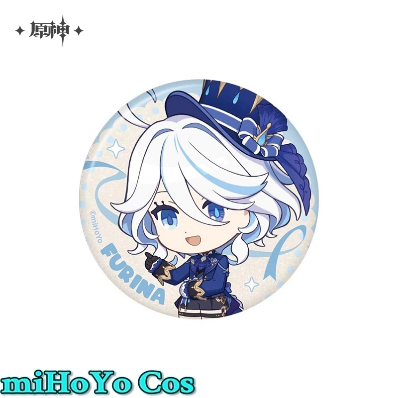 [Genuine] miHoYo Official Game Genshin Impact Venti Kinich Anime Character Tin Badge Cartoon Accessories Halloween Brooch