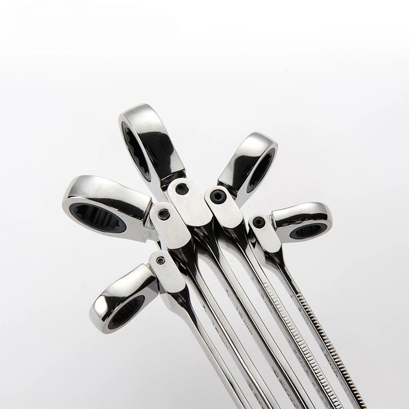 

No. 8mm plum open dual-purpose flexible head quick ratchet wrench tool