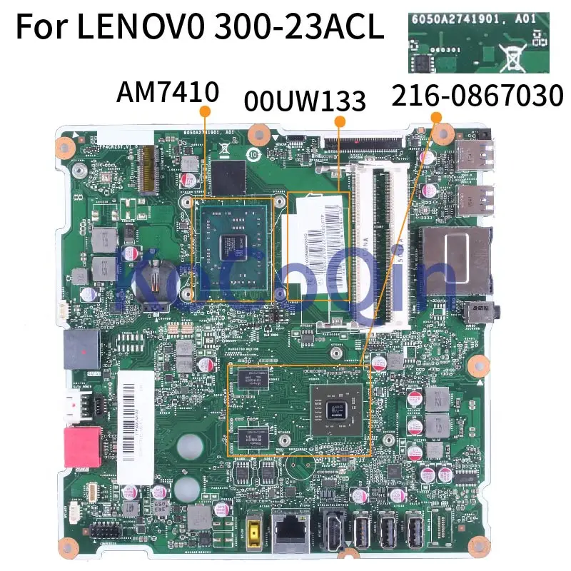 For LENOVO 300-23ACL AM7410 Mainboard 6050A2741901 00UW133 216-0867030 DDR3 All-in-one Motherboard