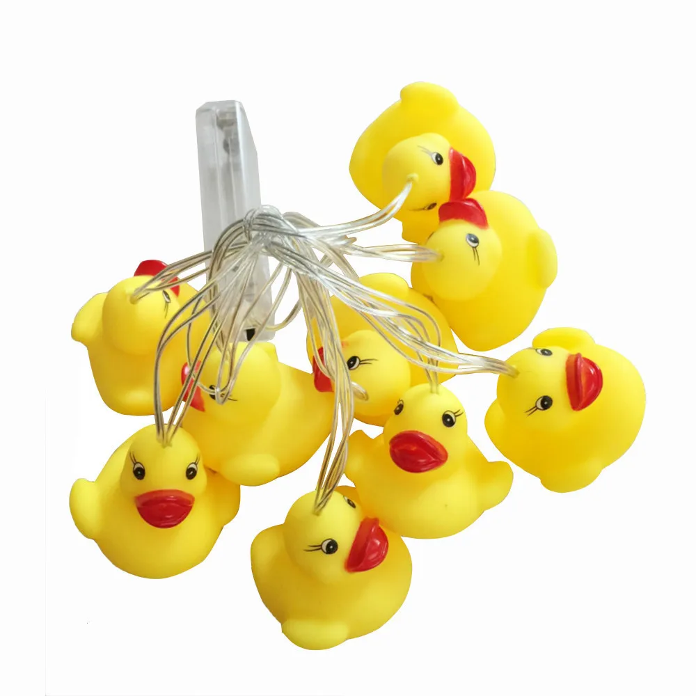 LED String Lights for Party Decoration, Enamel Animal, Yellow Duck, New