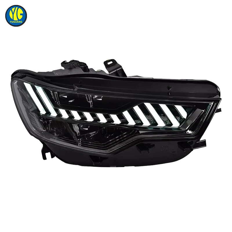 For Audi A6 C7 2012-2015 LED Headlights 6000k Color Auto Parts Durable Modified DRL Head Lights Headlamps Assembly