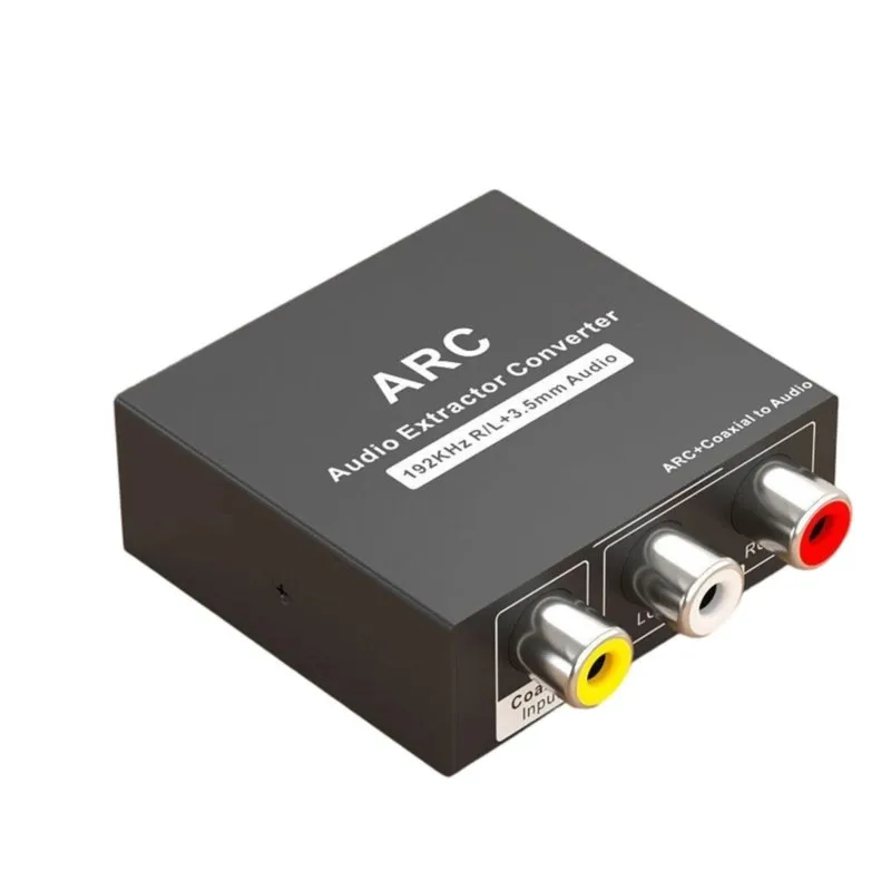 Super Sale ARC Audio Extractor/Converter HDMI-Compatible to 3.5mm Headphone & RCA L/R, Digital to Analog Audio Adapter B