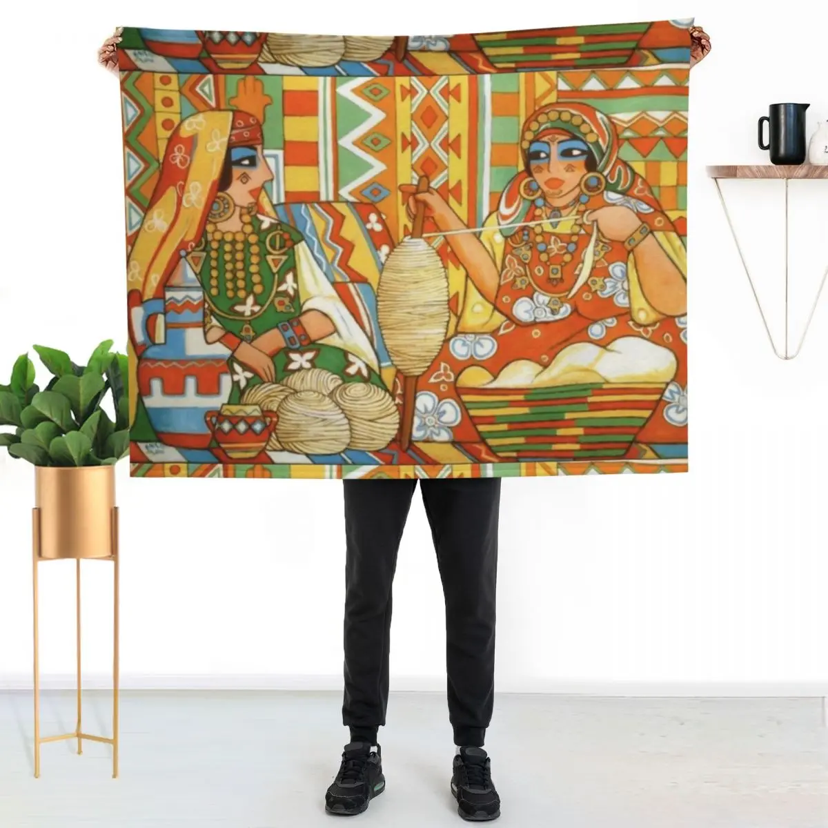 Amazigh Berber Traditional culture Throw Blanket Stuffeds christmas gifts Retros Summer Beddings Flannels Blankets