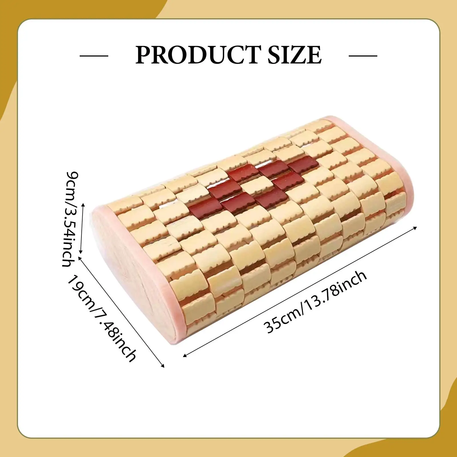 وسادة مسند رأس من الخيزران وسادة ساونا ناعمة للبالغين توفر سبا منزلية رائعة #6