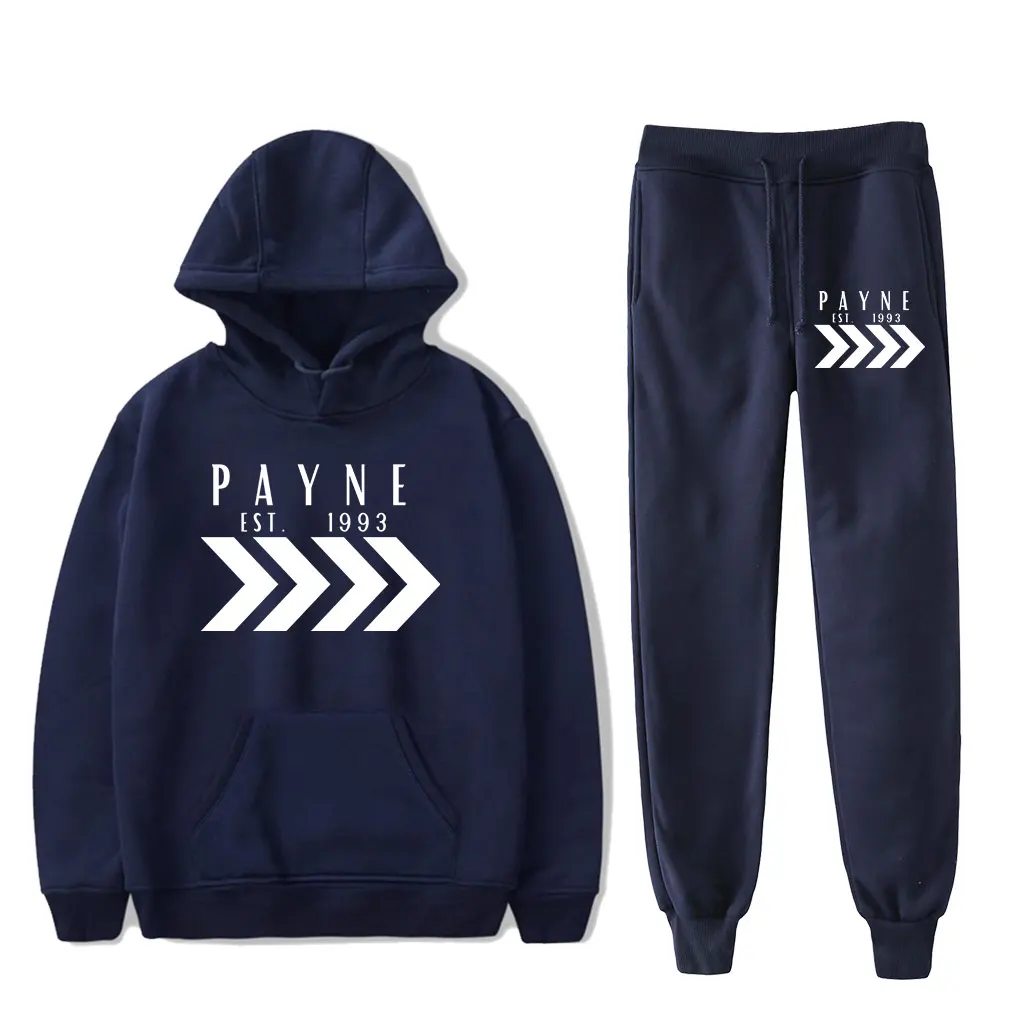 Liam Payne Tribute com capuz Rip Payne conjunto de duas peças com capuz moletom masculino/feminino conjunto rasgado hip hop pulôver