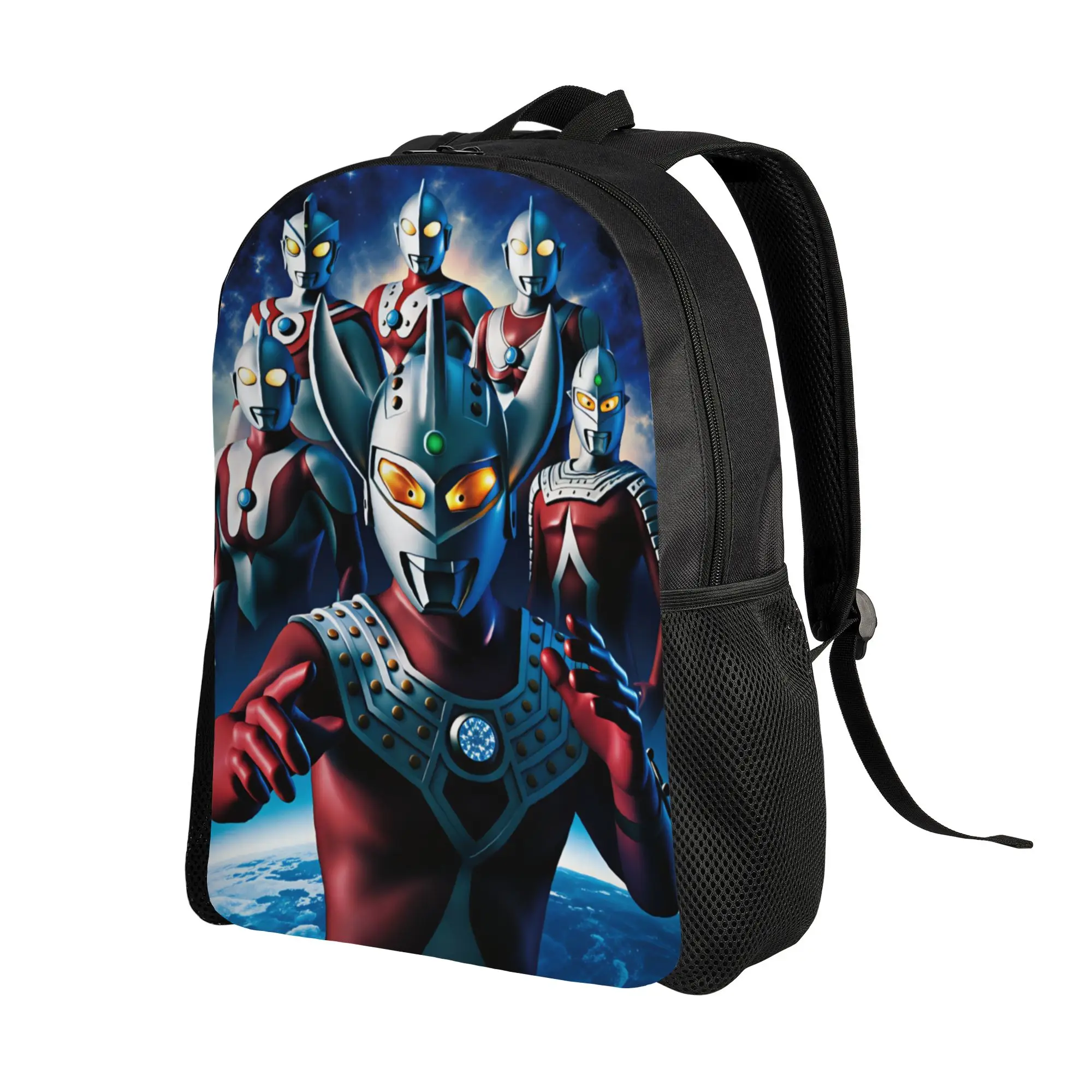 Ultraman Backpack  Girl Polyester Travel Backpacks Print Novelty High School Bags Rucksack
