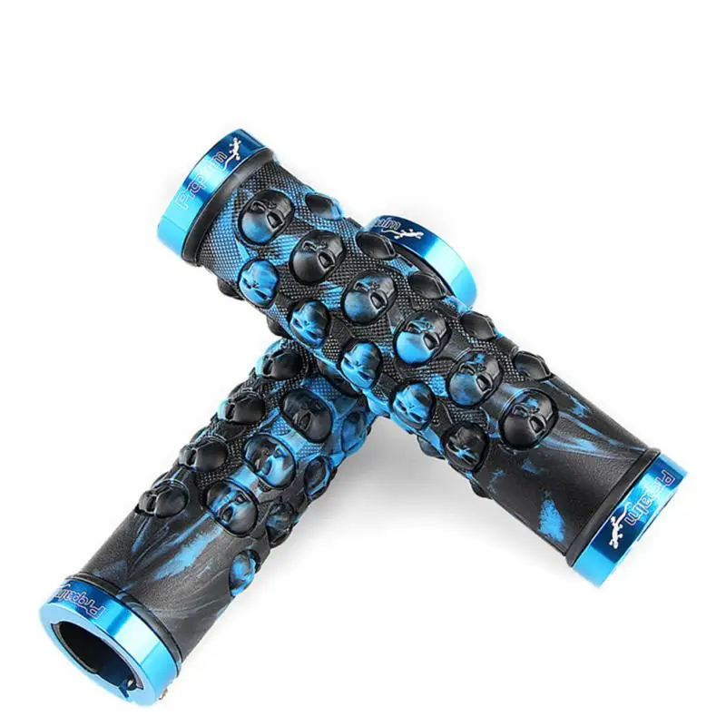 PROPALM Bicycle Grips MTB Lizard Gecko Handlebar Grips Anti-skid Shock Absorbing Bike Grips Bilateral Locking Skeleton Cycling