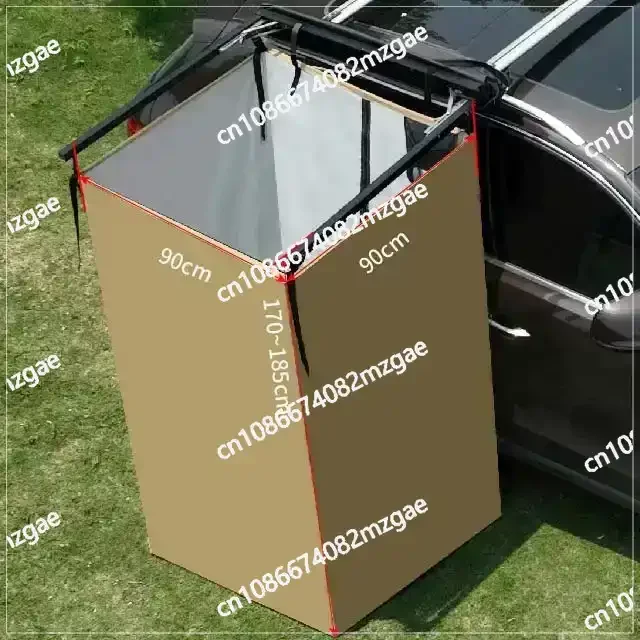 Portable camping mobile toilet changing clothes RV side bath tent outdoor shower cover car shower net folding