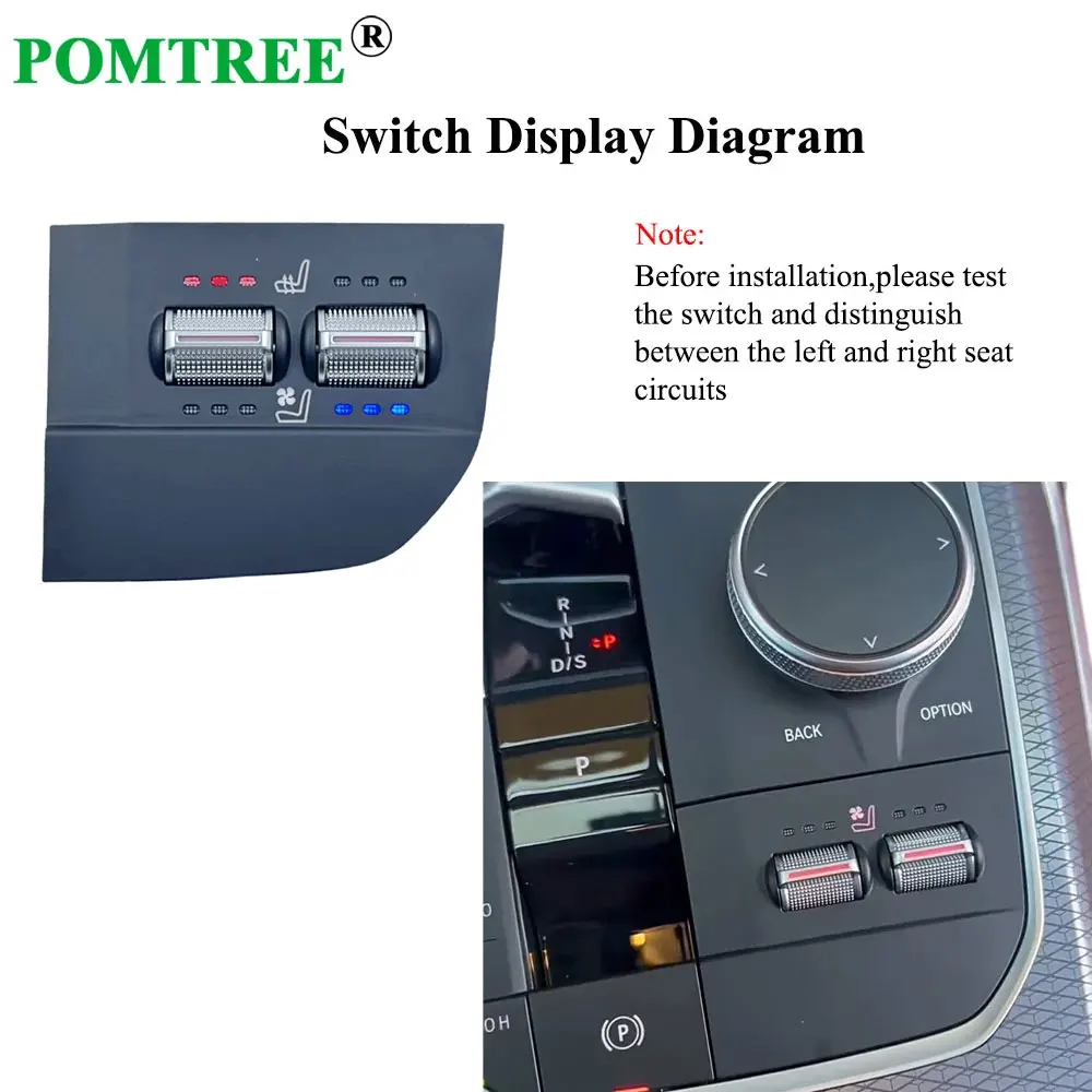Built-in Car Seat Ventilation Cooling And Heating System Kit For BMW 2 3 Series Car Seat Vent Heat Pad Non-Destructive Install