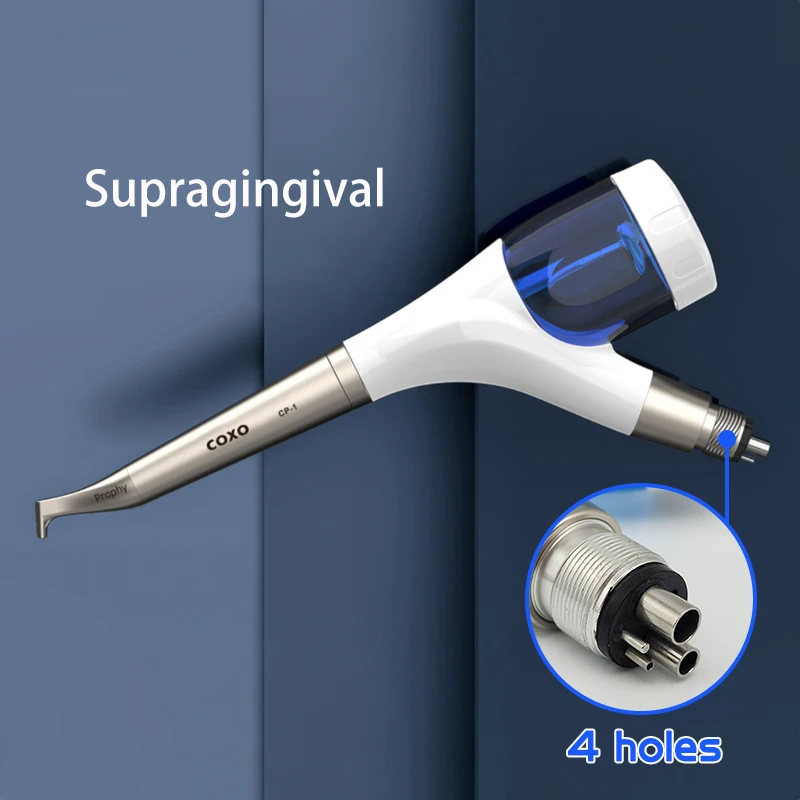 COXO CP-1 Air Flow Prophy Jet Dental Air Polijstmachine Tanden Whitening Tool 2 Gaten 4 Gaten Tandheelkunde Tanden Polijsten Hoge Efficiëntie