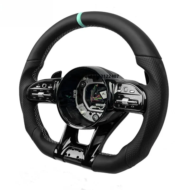 

SOON TODA Black Style Half Perforated Leather Carbon Steering Wheel for W213 C238 W463 W464 W222 C217 CLS C257