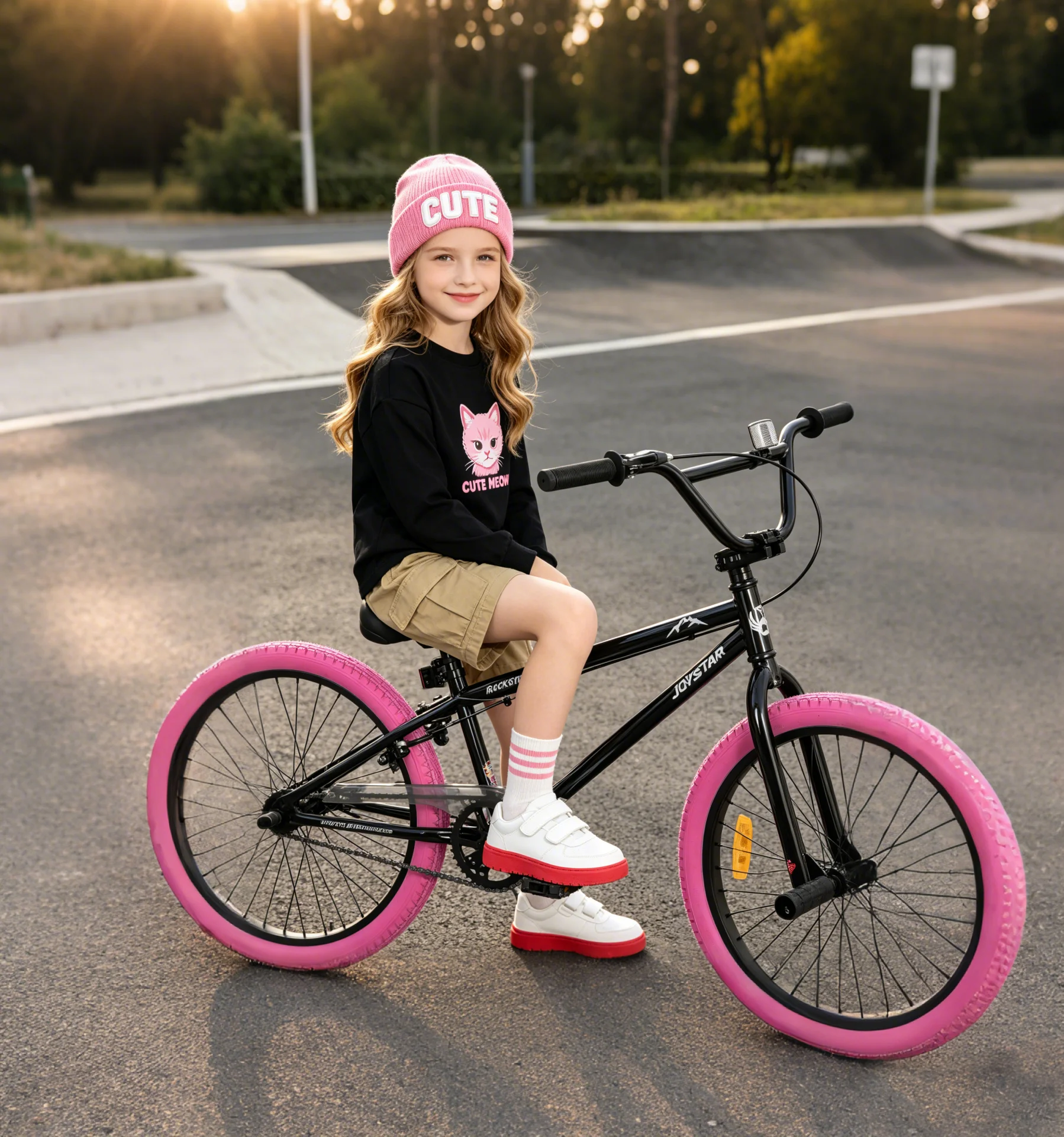 JOYSTAR Brockway Freestyle Kids BMX Bike, 20" 24" Sizes for 6-12 Years, Cool & Sturdy Bicycle for Boys, Girls & Beginner-Level Riders, Comes with 2 Pegs & Multiple Colors