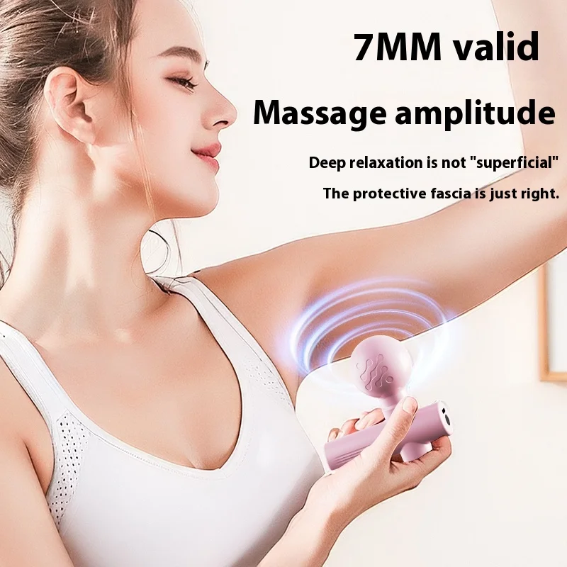 USB Mini Massage Gun Fascia Machine Muscle Vibrating Gun Rod Massage Fitness Equipment Neck Grab Fascia Gun gallery 2