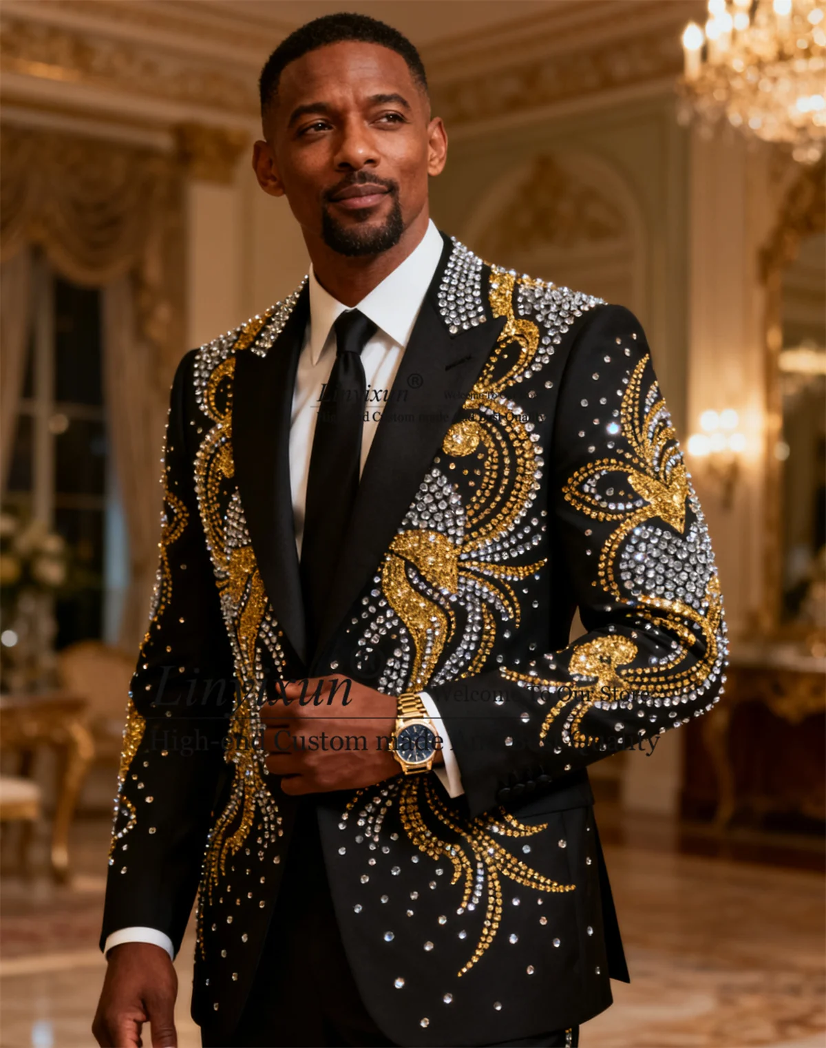 

Потрясающие ювелирные украшения, мужские костюмы, комплекты из 2 предметов, смокинги для свадебной вечеринки, индивидуальный мужской пиджак для выпускного жениха, приталенный Ropa Hombre