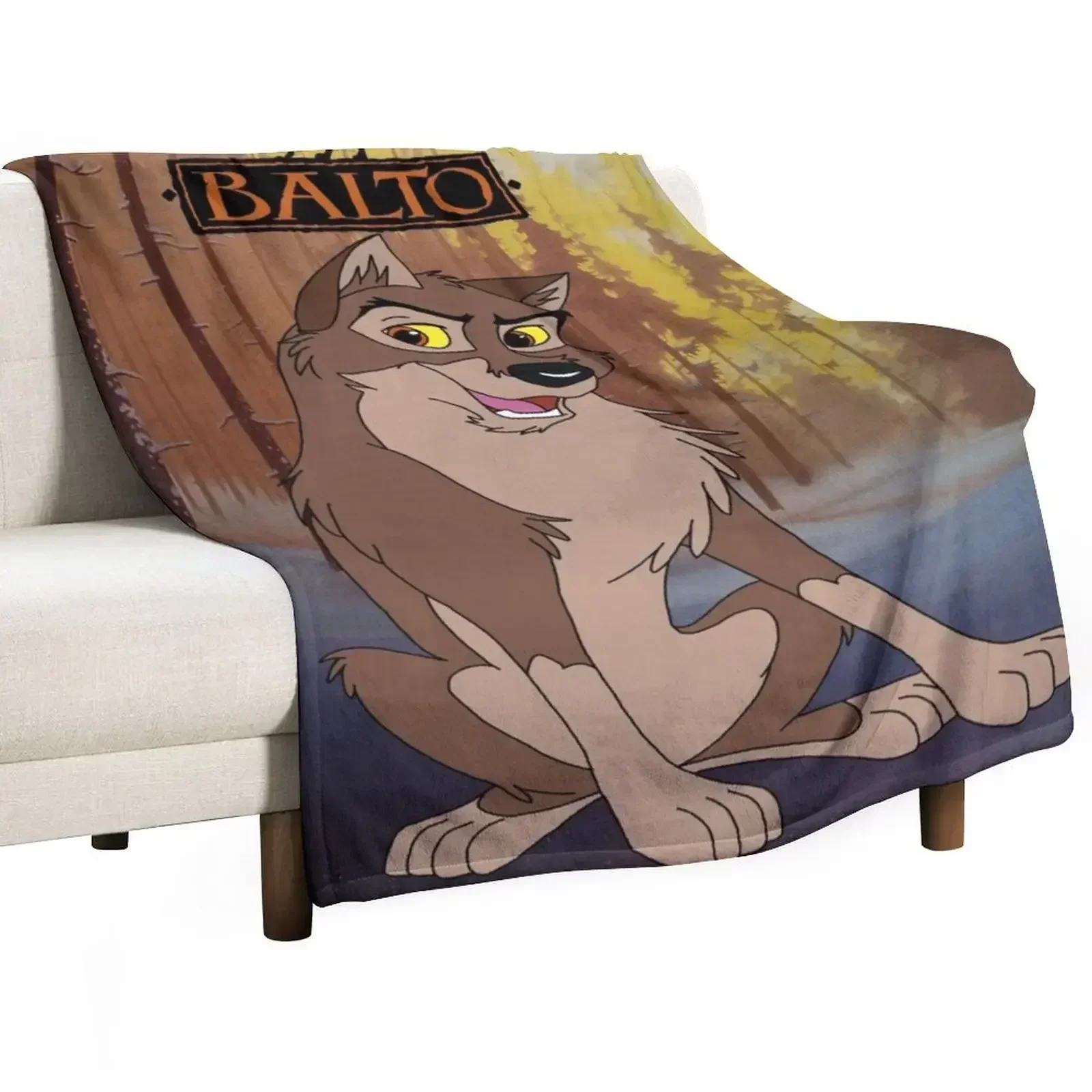 Balto In The Wilderness Throw Blanket Cozy Sofa Blanket for TV Watching Napping