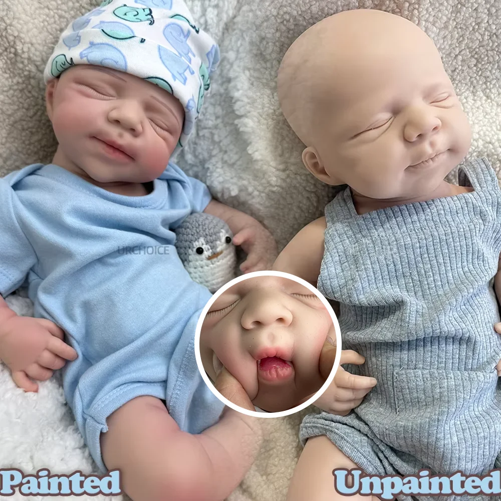 

Pascale 18-дюймовая силиконовая кукла реборн для мальчиков и девочек, кукла для младенцев, игрушка с открытым ртом, кукла для новорожденных для детей или коллекционеров