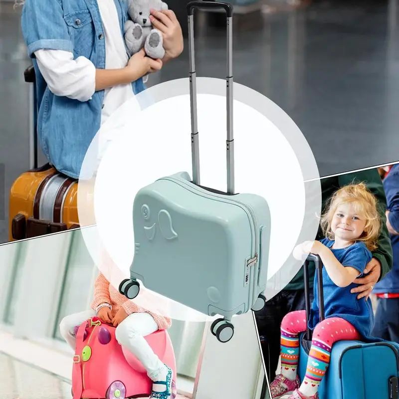Kids Luggage With Wheels Multipurpose Kids Rolling Luggage Kids Carry On Suitcase Toddler Carry On Luggage Cute Children