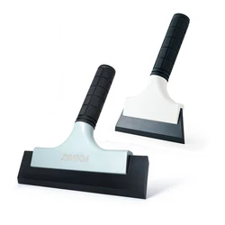 EHDIS 2pcs Car Wash Water Drying Scraper Anti-Slip Handle Rubber Blade Squeegee Window Tint Household Glass Cleaning Water Wiper
