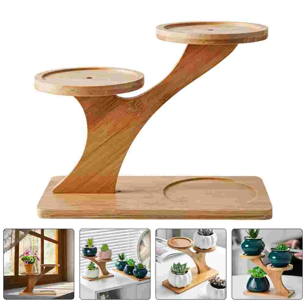 

Multi-Layer Small Flower Stand Plant Pot Holder Shelf Modern Desktop Window Household Windows