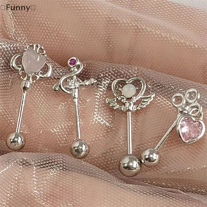 〔Funny〕Magic Style Earrings All Simple Earrings Small Metal Three Can Choose Magic Earrings