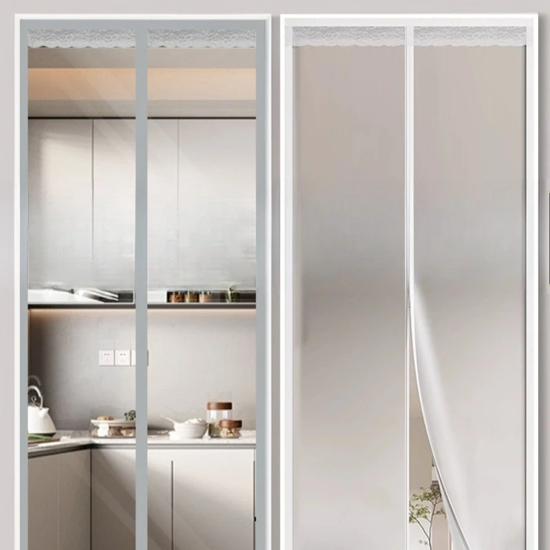 

Windshield door curtain anti-air conditioner open kitchen oil-proof blocking partition curtain