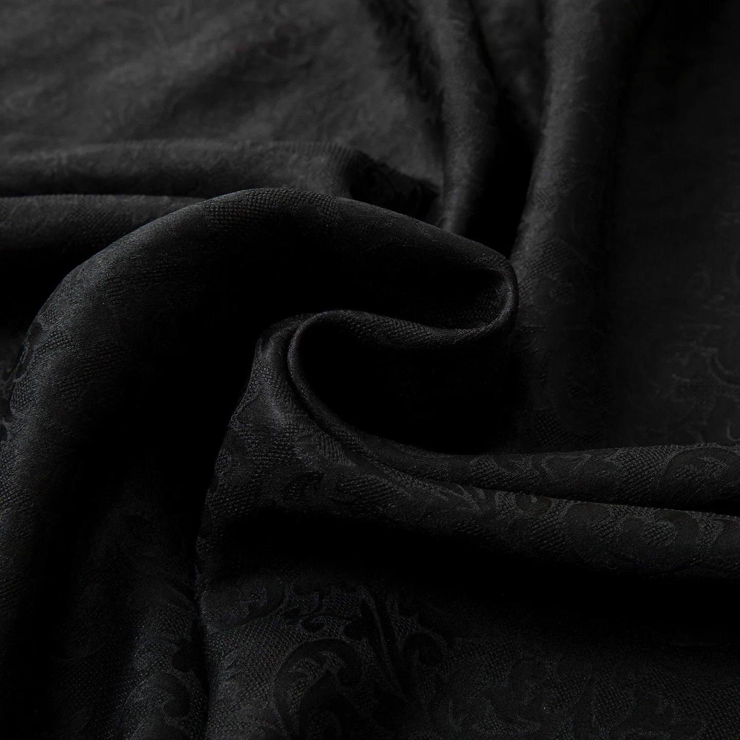 Winsleter-Women 100%Real Silk Watered Gauze Elegant Dress, O Neck Jacquard, Retro Commute Casual Dresses, 2025 Autumn D58406CC