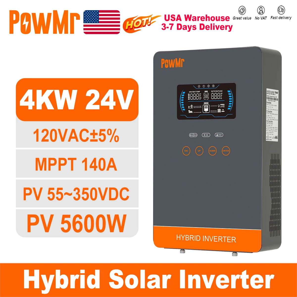 Drone Solar Charger - PowMr USA Onduleur Solaire Hybride 4000W