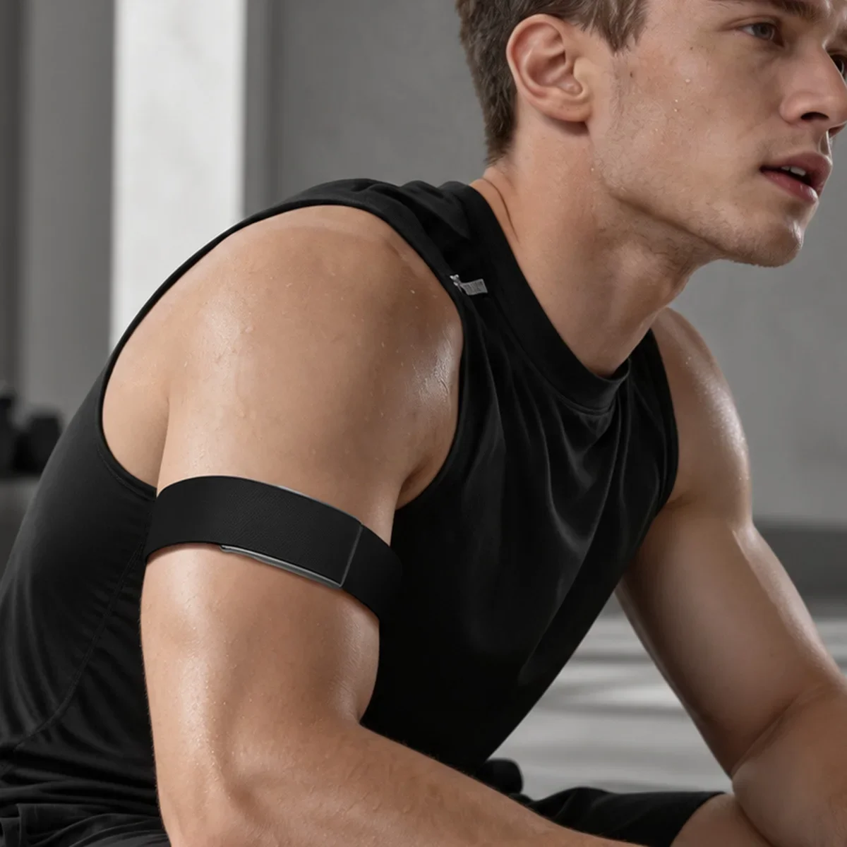 Magnetic Nylon Loop for Amazfit Helio Outdoor Armband for Helio Pro Stretchy Adjustable Breathable Sport Bicep Replacement