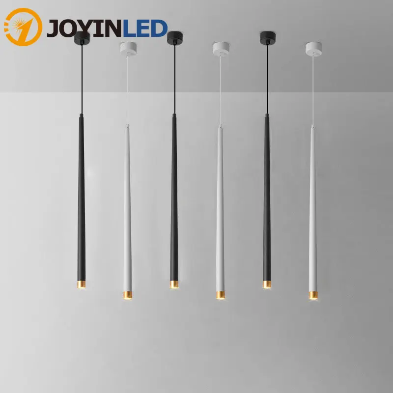 

7W Kegel Lange Nordic Pendant Light Buis Opknoping Lamp Geometric Chandelier Lights Home Lighting for Living Room Decoration