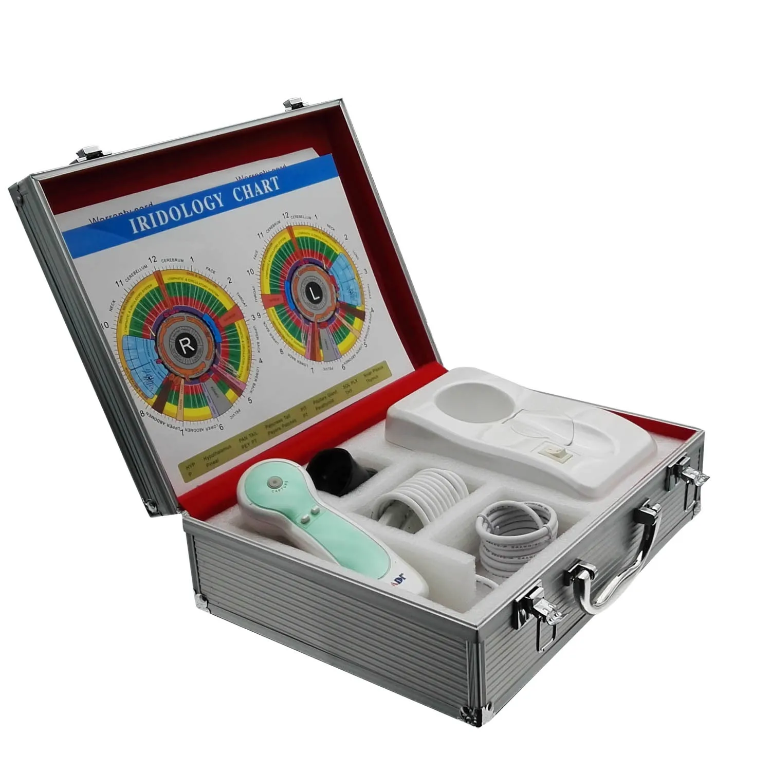 Portable Auto Iridology Iriscope Analyzer Handheld LED Light Source Eye Iriscope Analyzer Software EU/JP Plug Targeted For Face