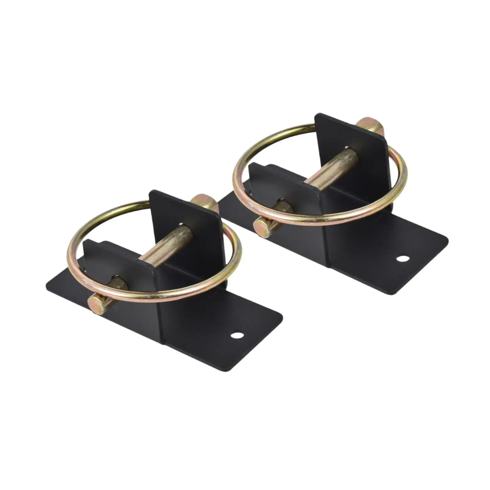Black Steel Water Bucket Hooks Fast Release Hanger Livestock Feeding Holder for Stable Room Barn