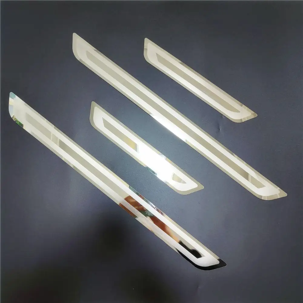 

Car Styling For Nissan MICRA 2011-2023 Door Sill Scuff Plate Entry Guards Stainless Threshold Kick Pedal Bar Sticker Accessories