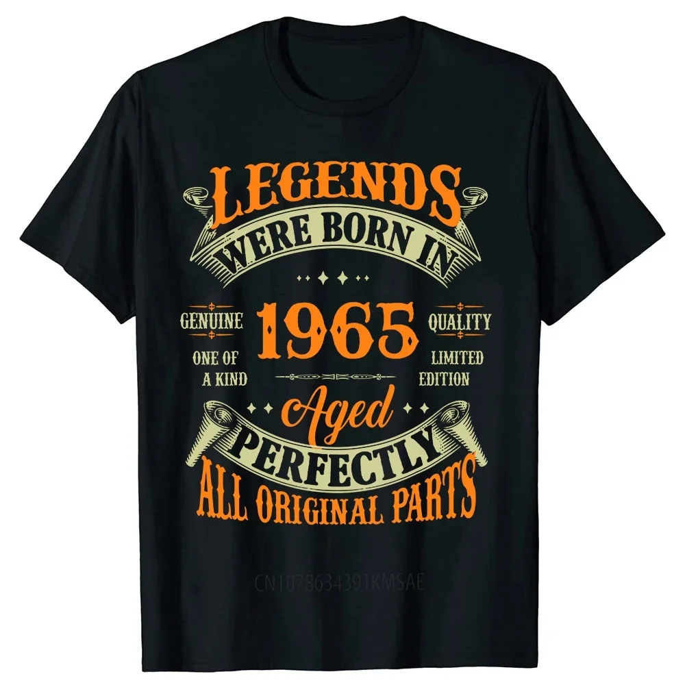 Funny 59th Tee Vintage Legends Born In 1965 59 Years Old T Shirts Summer Style Graphic Cotton Birthday Gift Idea T-shirt Men