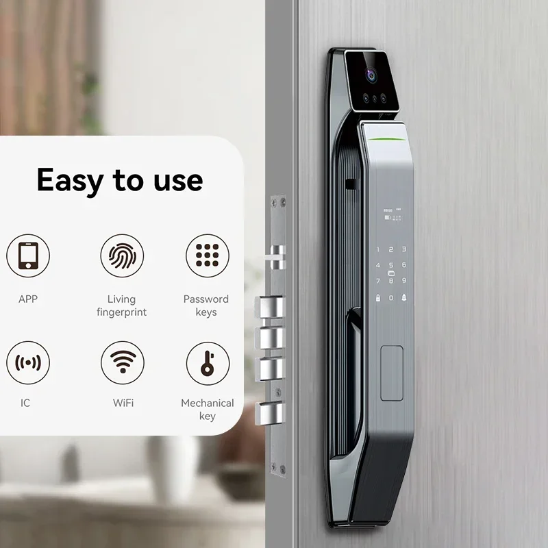 004 New Arrival USmart Go APP Lock Fingerprint Digital Wifi Lock Connected Camera Monitor Send Photo To Mobile