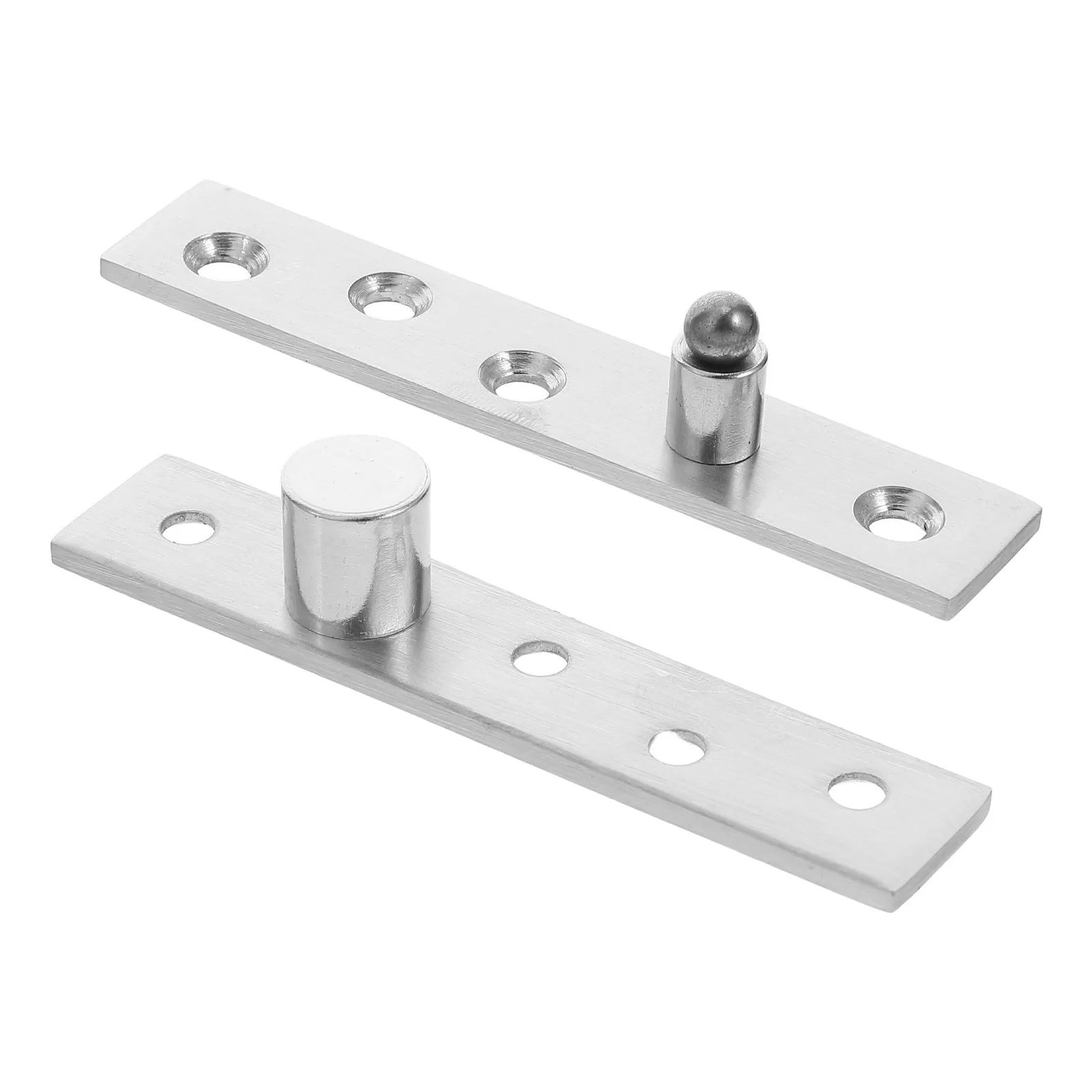 

2Pcs Stainless Steel Invisible Pivot Door Hinge Hidden Concealed Rotating Center Hinge Silent Smooth Wood Door Hardware