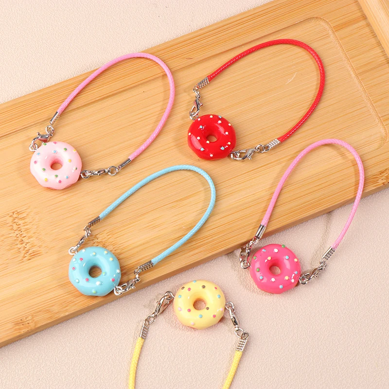 Cute Plush Doll Donut Pendant Dollhouse Mini Decoration Dolls Clothes Accessories Dolls House Micro Scene Photo Props