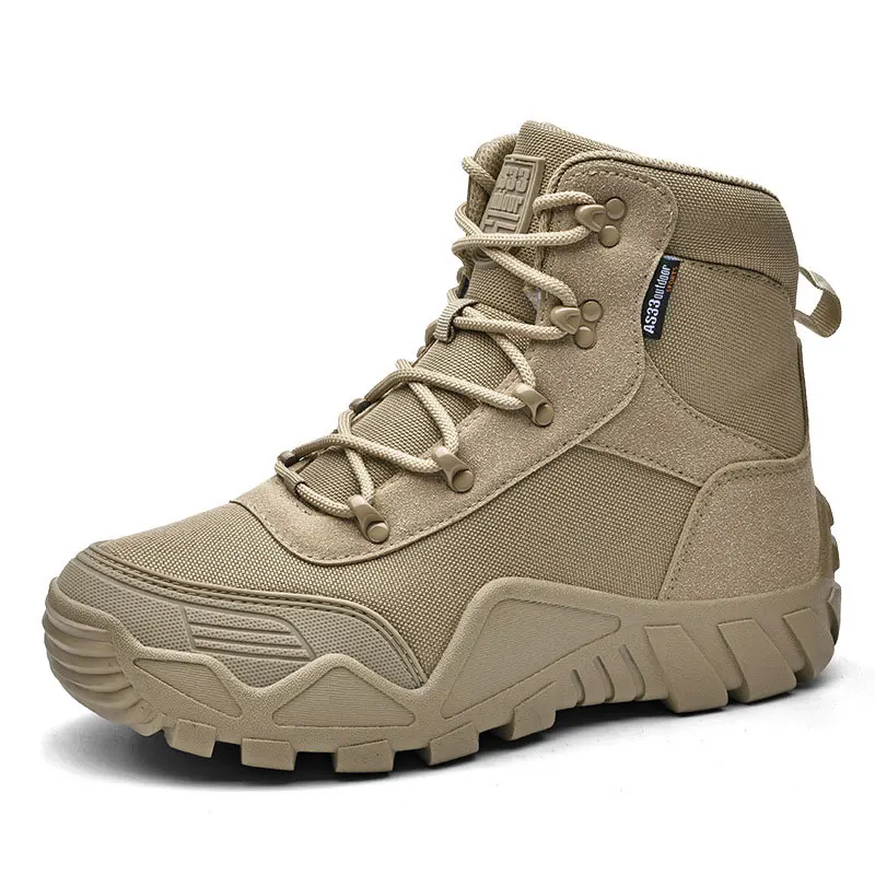

CHRLCK Waterproof Hiking Shoes Men Shock Absorbing Hiking Shoes Mountaineer Hunted Boots Outdoor Climbing Trekking Casual Boots