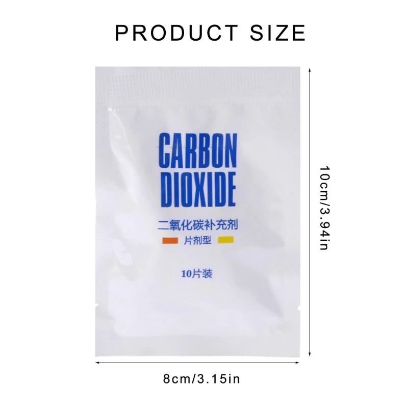 F92B CO2 Plants Trade Tablet 10 أقراص ثاني أكسيد الكربون يعزز نمو النباتات
