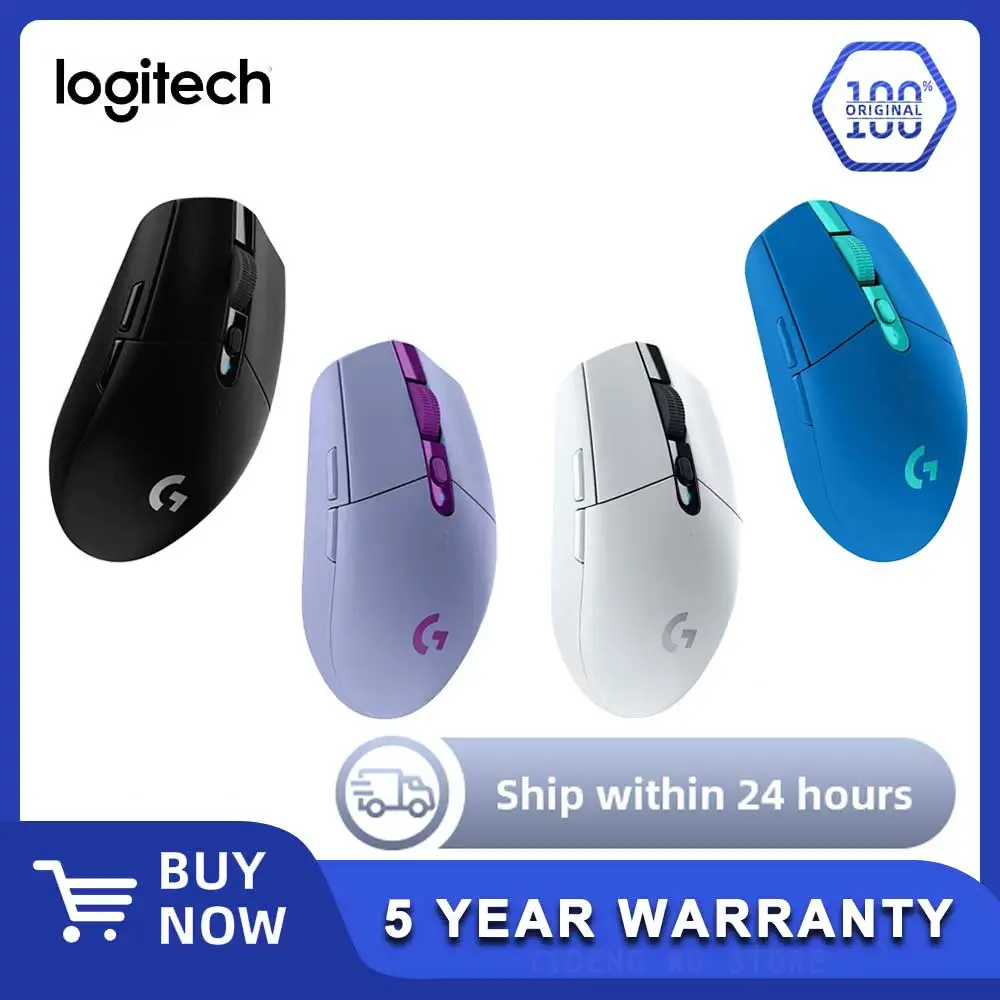 

Оригинальная игровая мышь Logitech G304, беспроводная USB-мышь типа A, 12000 точек на дюйм, аксессуары для ПК/Mac/ноутбуков, аксессуары для ноутбуков, мышь